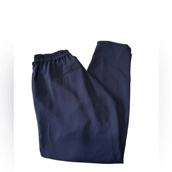 J. By J.Crew Ankle Pants Women's 4T Pull On Tapered Blue Stretch Fabric Casual - Picture 3 of 6